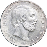 Willem III (1849-1890), 1 Gulden 1858 (Schulman 611) – UNC - Otros & Sin Clasificación