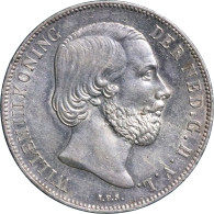 Willem III (1849-1890), 1 Gulden 1864 (Schulman 616) – UNC- - Autres & Non Classés