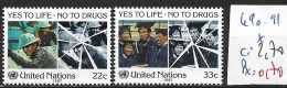 NATIONS UNIES OFFICE DE NEW-YORK 490-91 * Côte 2.70 € - Unused Stamps