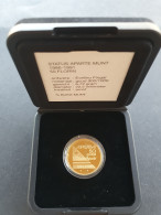 Aruba 50 Florin Status Aparte Munt 1986-1991 – Goud 6.72gr. 0.900 – Proof Met Certificaat In Etui 's Rijksmunt In Doosje - Otros & Sin Clasificación