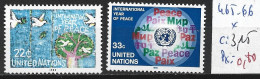 NATIONS UNIES OFFICE DE NEW-YORK 465-66 * Côte 3.15 € - Nuovi