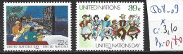 NATIONS UNIES OFFICE DE NEW-YORK 508-09 * Côte 3.10 € - Unused Stamps