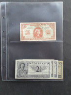 Collectie (50 Stuks) )waarbij 100 Gulden 1953 (121-1) (4 Stuks), 25 Gulden 1943 I (78-1a) – ZFr+ In Album - Otros & Sin Clasificación
