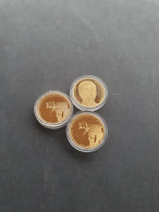 10 Euro 2019 (3 Stuks) - Luchtvaart – Goud 6.72gr. 0.900 – Proof In Capsules In Doosje - Sonstige & Ohne Zuordnung