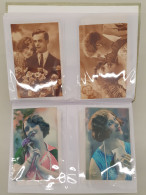 Cover Fantasy, Approx. 400 Postcards With Better Material (embossed, Scenes) In 2 Small Albums - Altri & Non Classificati