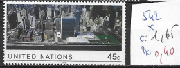 NATIONS UNIES OFFICE DE NEW-YORK 542 * Côte 1.65 € - Ungebraucht