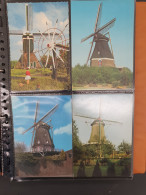 Diverse Verzamelingen W.b Nederland (Amsterdam), Belgie, Frankrijk, Duitsland, Italie, Koninklijk Huis, Molens, Anton Pi - Other & Unclassified