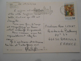 Vatican , Carte De Citta Del Vaticano 1979 Pour Banyus - Storia Postale