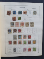 1851/1936 Collection Used And * With Better Items Incl. E.g. Mi. No. 2 (with 3 Margins) On Album Leaves In Folder - Other & Unclassified