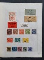 1890c./1967 Collection Steamship And Ferry Service Revenue Stamps Used And * On Album Leaves In Folder - Autres & Non Classés