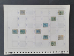 1863-1869, Numeral Cancels, Over 300 Ex. On Various Issues And Values On Leaves In Folder - Andere & Zonder Classificatie