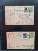 Cover 1941-1945 WWII Postal Stationery Cards (over 200 Cards) Almost All Used With Many Better Ex. Including Yugoslavia  - Croatia