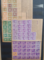 1915-1942 Ca. About 100 Documents With Fiscal Stamps Of Alsace-Lorraine In Ordner And Stockbook - Sonstige & Ohne Zuordnung