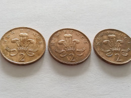 4 Pièces De Two New Pence United Kingdom 1971 - 1971 - 1971 Et 1979 - 2 Pence & 2 New Pence
