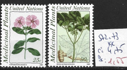 NATIONS UNIES OFFICE DE NEW-YORK 572-73 ** Côte 4.75 € - Unused Stamps