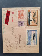 Cover 1918-1921, 4 Better Covers With A.o. Bisected Local Post Przedborz 4 Groszy (Jungjohann Certificate) And Local Pos - Andere & Zonder Classificatie