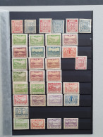 1917-1918, Local Post Przedborz, Collection Used And * Including Imperforated On 2 Stock Pages In Folder - Otros & Sin Clasificación