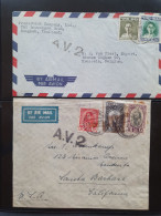 Cover , Airmail 1940-1960c. Collection Of Covers/postcards/mail Bag Labels (approx. 140 Items) All Marked With A.V.2 Han - Collections (with Albums)