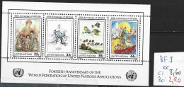 NATIONS UNIES OFFICE DE NEW-YORK BF 9 ** Côte 8.60 € - Blocks & Sheetlets