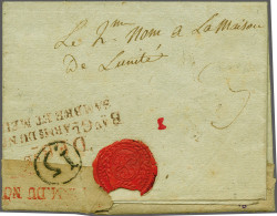 Cover 1795, DEBsé Bau Gl ARMs DU NORD SAMBRE ET MEUSE In Zwartrood, Vrijwel Pracht Afdruk En ARM. DU NORD In Rood, Licht - ...-1852 Prephilately