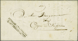 Cover 1814, COMMISSIE VAN OORLOG/ BIJ HET HOOFDKWARTIER In Zwart, Tweeregelig Op Portvrije Brief Van Vesting Grave 17-6- - ...-1852 Vorläufer