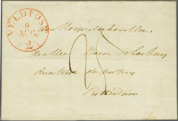 Cover 1831, VELDPOST 2 8-8-1831 In Rood, Pracht Afdruk Op Complete Brief Kamp Bij Diest Naar Rotterdam Met 25 Port - Ges - ...-1852 Prephilately