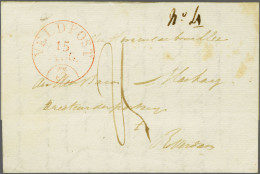 Cover 1831, VELDPOST 3 15-8-1831 In Rood, Iets Zwakke Pracht Afdruk Op Complete Brief Kamp Bij Diest Naar Rotterdam Met  - ...-1852 Préphilatélie