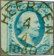 Grotesk Rondstempel Heerlen (Ey 500) Mooi Op 5 Cent Blauw Met Velrand, Pracht Ex. - Andere & Zonder Classificatie