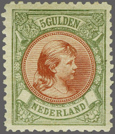 Mounted Mint 5 Gulden Bronsgroen En Roodbruin, Mooi Gecentreerd Pracht Ex. Met Certificaat Vleeming 2017: Fris Zegel Zon - Ohne Zuordnung