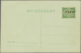 Cover 3 Cent Opdruk Op 2½ Cent Groen Op Ongebruikte Briefkaart. In 1916 Werd Het Briefkaart Tarief Verhoogd Van 2½ Cent  - Ohne Zuordnung