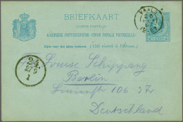 Cover Briefkaart 5 Cent Koning Willem III Met Bedrukking Hartelijk Gegroet Uit Vaals, (Holland) Met Verschillende Gezich - Ganzsachen