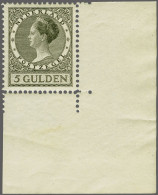 Unmounted Mint 5 Gulden Donkergrijs Met Hoekvelrand, Cat.w. 365+ - Sin Clasificación