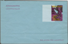Cover 1971 Borobudur 1971 45+20 Cent Met Foutdruk - Sterk Verschoven Paars En Geel Naar Rechts - Enkele Kreukjes Overige - Sin Clasificación