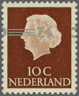 Unmounted Mint Opruimingsuitgifte 12 Op 10 Cent Roodbruin Met Variëteit Kopstaande Opdruk, Gesigneerd Koopman, Cat.w. 45 - Sin Clasificación