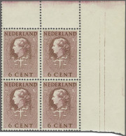 Unmounted Mint , Block Cour Internationale De Justice 6 Cent Violet In Blok Van 4 Met Hoekvelrand, Cat.w. 500+ - Officials