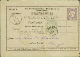 Cover 10 Gulden Grijs Op Postbewijs G. 1 Van Delft 6-1-1887 Naar Nijmegen, Pracht Ex. - Other & Unclassified