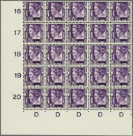 Unmounted Mint Kreisler 35 Cent Donkerviolet Met Watermerk In Veldeel Van 25 Met Hoekvelrand, Cat.w. 500+ - India Holandeses