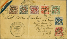 Cover , Airmail Do. X 10 Cent T/m 1½ Gulden Op Envelop 18-8-1931 Naar Port Of Spain (Trinidad & Tobago), Pracht Ex.  - Luftpost