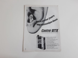 Castrol GTX Huile Moteur - Publicité De Presse - Autres & Non Classés