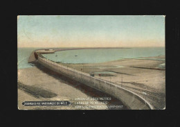 Zeebrugge Panoramique Du Môle Briefstempel 1911 Oostende Htje - Zeebrugge