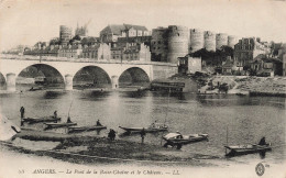 FRANCE - Angers - Vue Sur Le Pont De La Baisse Chaine Et Le Château - L L - Animé - Carte Postale Ancienne - Angers