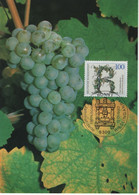 Germany Deutschland 1990 FDC Funf Jahrhunderte Rieslinganbau, Wein Wine Grape Grapes, Maximum Card, Bonn - 1981-2000
