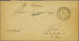 Cover Austrian Military Campaign 1878-1879, Stampless Cover With A Good Strike Of The Rare K.u.K. Etappen-Postamt No. XX - Bosnien-Herzegowina