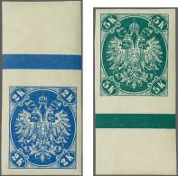 Mounted Mint Coat Of Arms 1-10 Heller, 25 Heller And 1-5 Kronen With Variety Imperforate, Very Fine Mounted Mint, Cat.v. - Bosnia Erzegovina