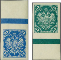 Mounted Mint Coat Of Arms 1-10 Heller, 25 Heller And 1-5 Kronen With Variety Imperforate, Very Fine Mounted Mint, Cat.v. - Bosnia Herzegovina