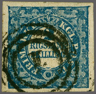 2 Rigsbankskilling Blue Thiele Printing, Very Fine With Arno Debo Certificate (1991), Cat.v. 900  - Sonstige & Ohne Zuordnung