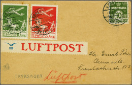 Cover , Airmail Airmail Cover, Not Accepted As Printed Matter, From København 08-08-1925 To Chemnitz, Germany With The A - Autres & Non Classés