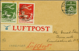 Cover , Airmail Airmail Cover, Not Accepted As Printed Matter, From København 08-08-1925 To Chemnitz, Germany With The A - Otros & Sin Clasificación