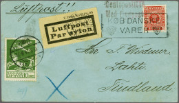 Cover , Airmail Airmail Cover 19-06-1926 From København To Lahti Finland 21-06-1926, Franked With The Airmail Issue Of 1 - Other & Unclassified
