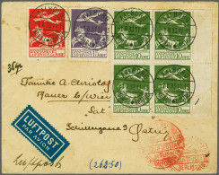 Cover , Airmail Airmail Cover (2nd Weight Class) From Aalburg 1-08-1933 Via Berlin To Vienna 2-08-1933, Franked With The - Other & Unclassified